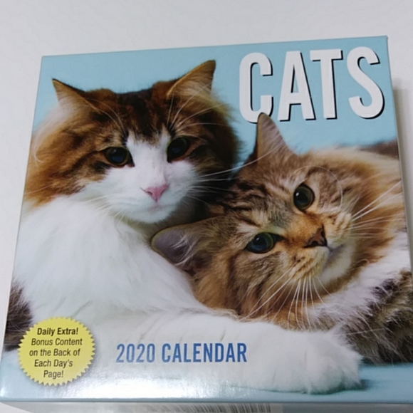 Muk Luks cabin socks and 2020 Cats desk calendar - Picture 2 of 6